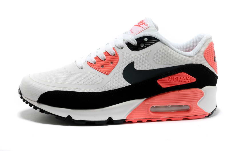 Nike Air Max 90 Chaussures Hommes pre TAPE Blanc Noir Orange (3)